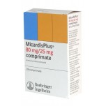 Мікардис Плюс (MicardisPlus) 80 мг+25 мг, 28 таблеток